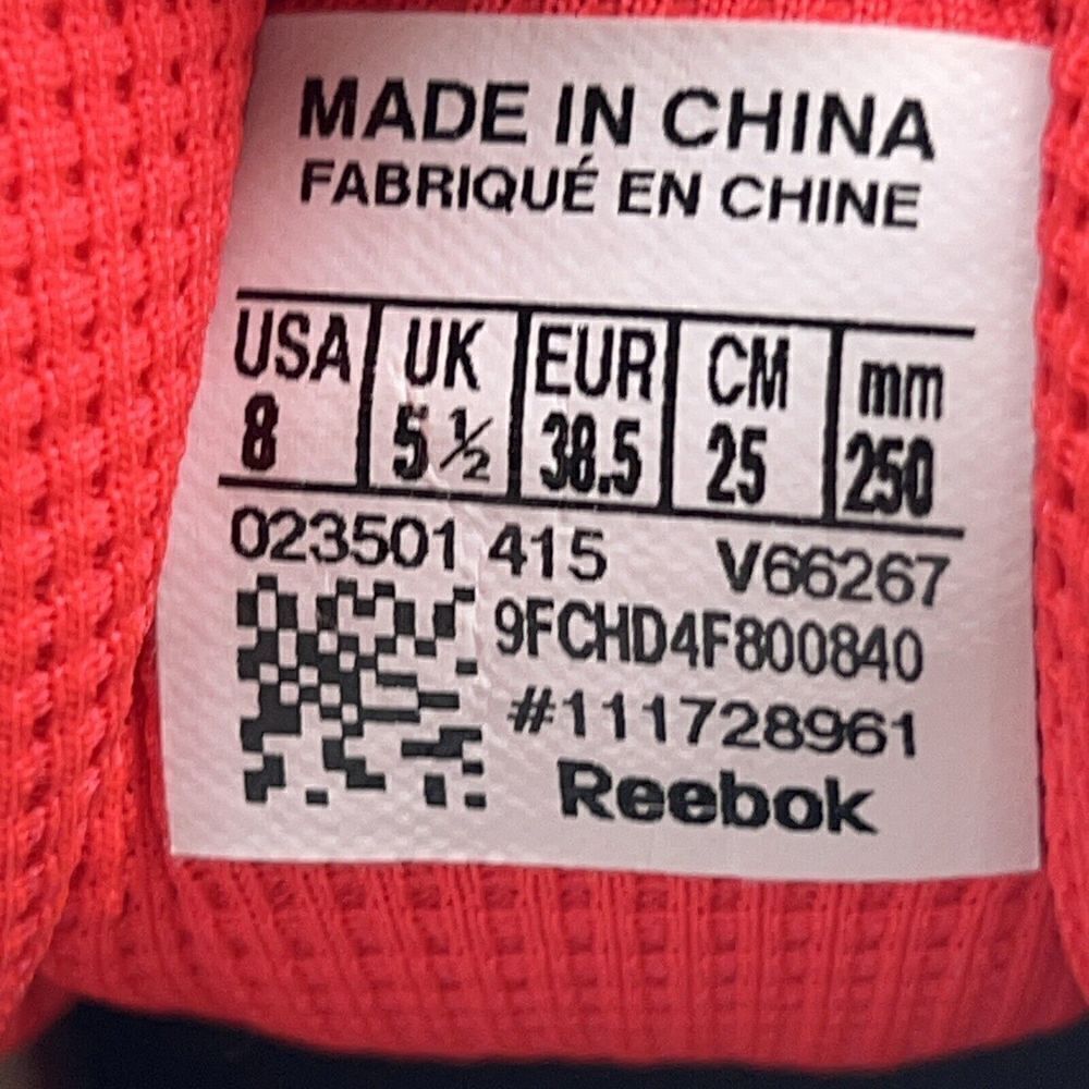 Reebok White and Orange Athletic Shoes - Picture 11 of 11